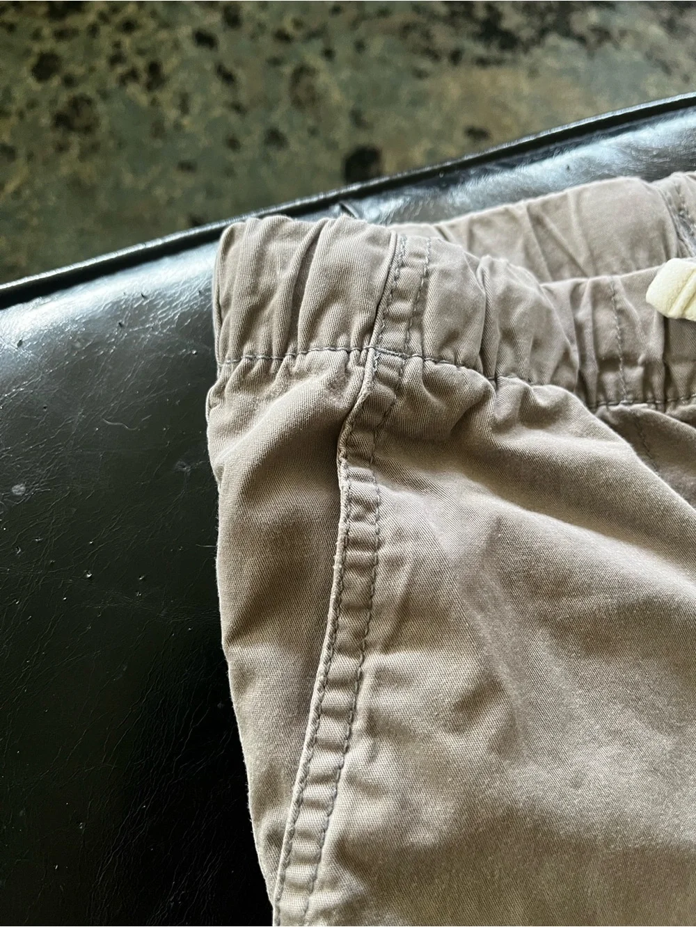 Boys Pants Size 10 Gray Cat & Jack drawstring waist reinforced knees
